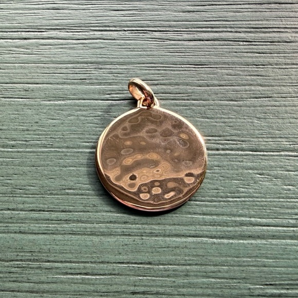 MONICA VINADER Jewelry - Monica Vinader Siren Round Pendant Charm 18k Rose Gold Vermeil